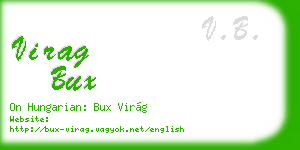 virag bux business card
